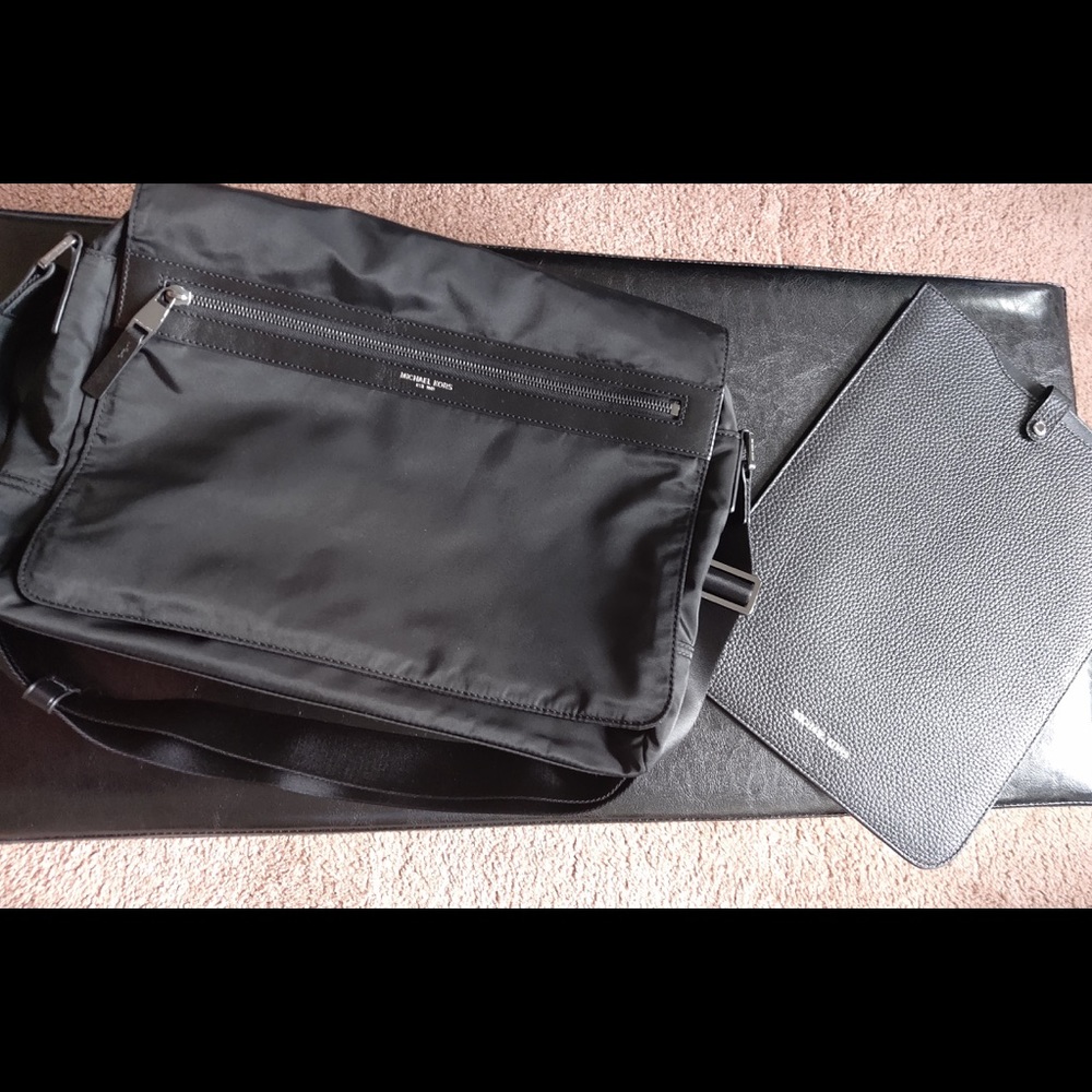 Michael Kors Messenger bag and laptop sleeve.